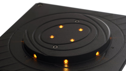 Automatic Bollards by Quiko Italy with high-intensity lights for enhanced visibility and traffic control.