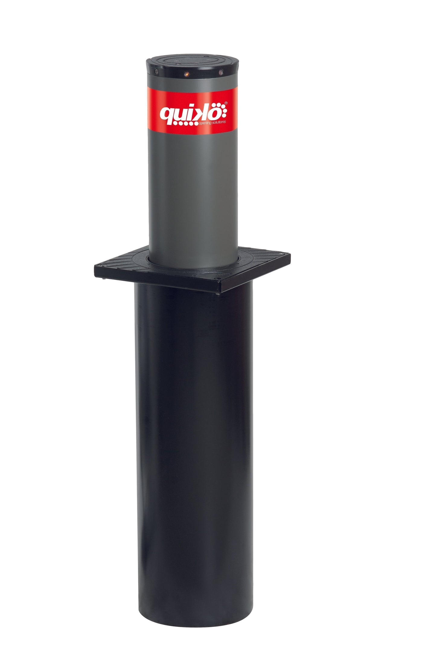 Automatic bollard by Quiko Italy for enhanced urban security and traffic control.