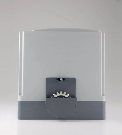 Grey automatic gate motor with visible gear mechanism for swing or sliding gate automation in Qatar